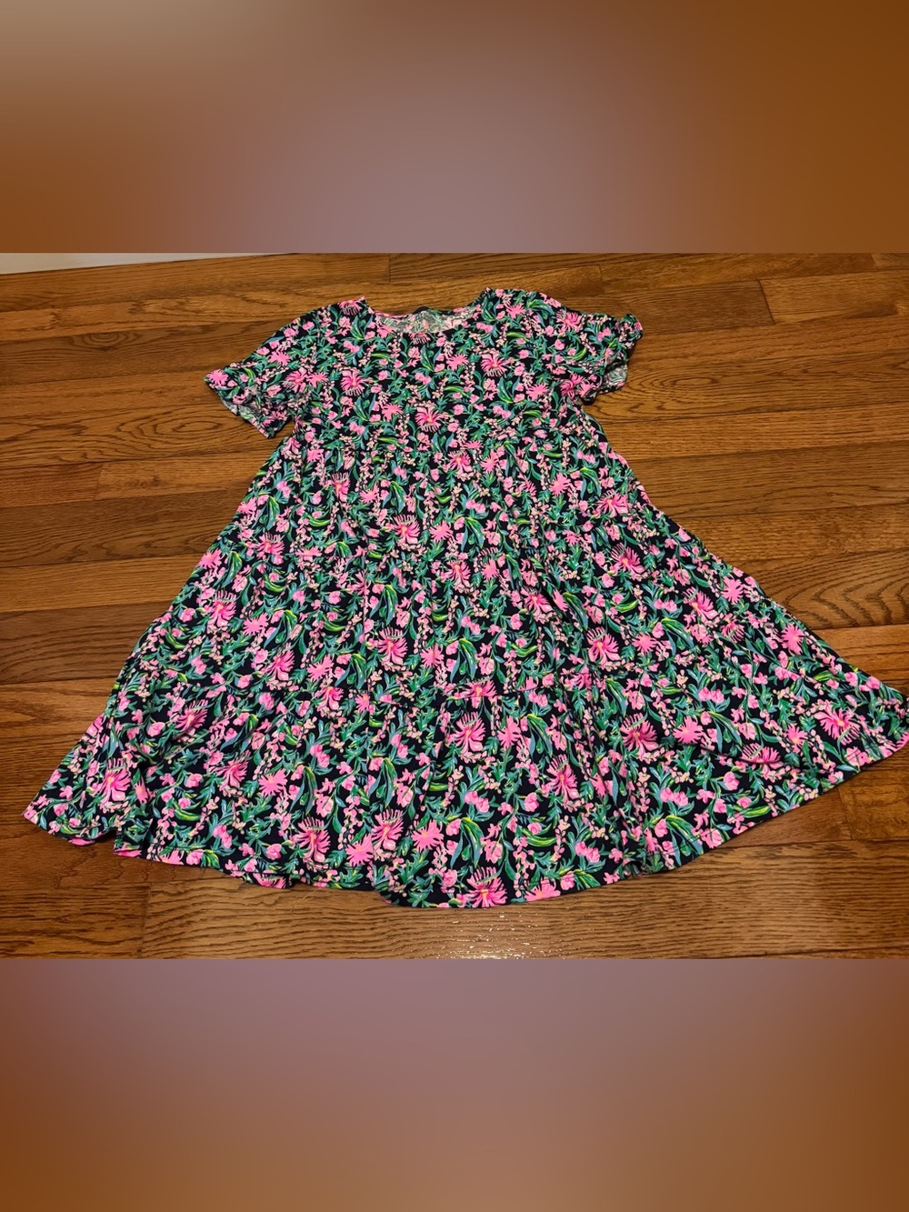 Lilly Pulitzer Big Kids Tiered Ruffle T-Shirt Dress